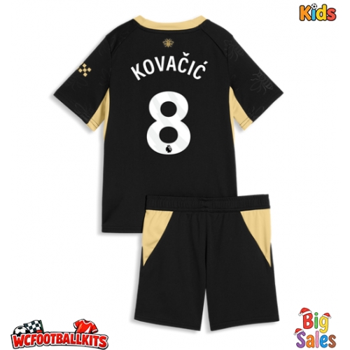 Manchester City Mateo Kovacic #8 Replica Away Stadium Kit for Kids 2026-27 Short Sleeve (+ pants)